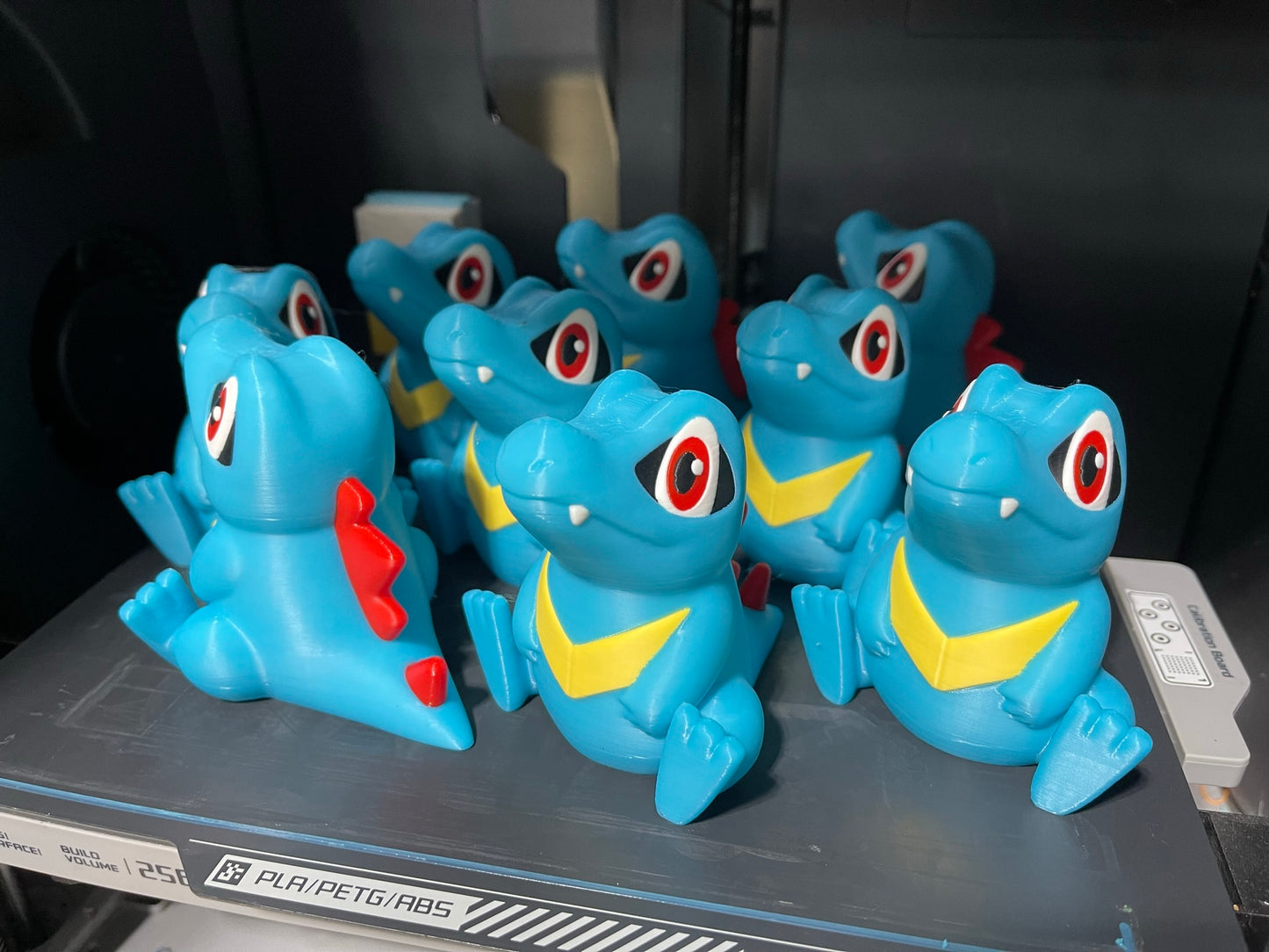 Totodile 3D Printed Pokemon Figure, Chibi Gen 2 Water Starter Collectible