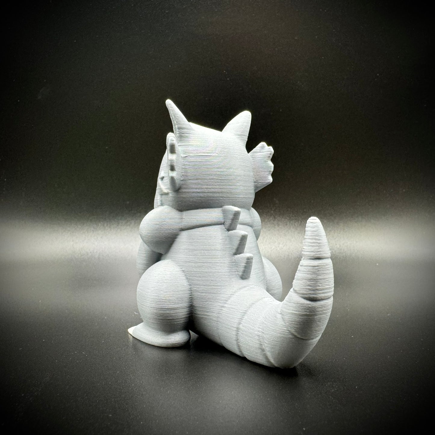 Rhydon 3D Printed Pokemon Figure, Chibi Gen 1 Collectible Desk Decor