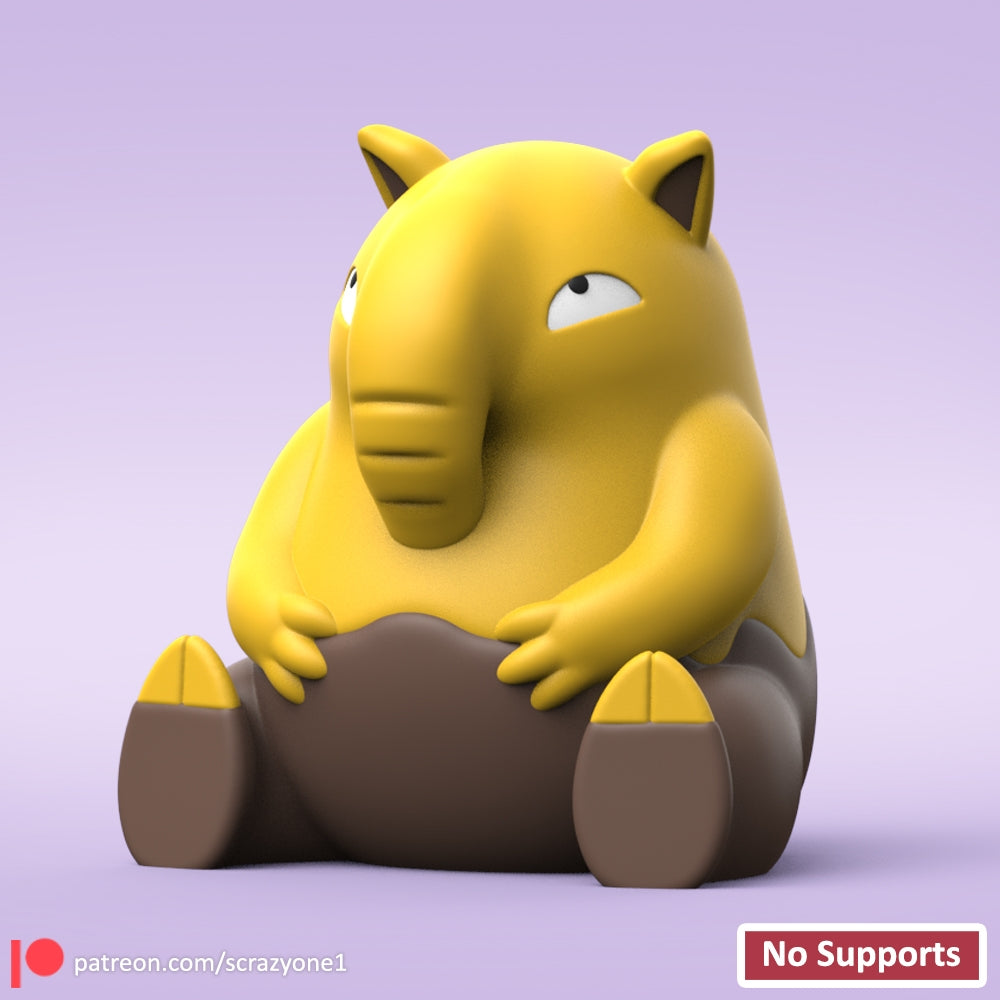 Drowzee 3D printed figure - original product photo