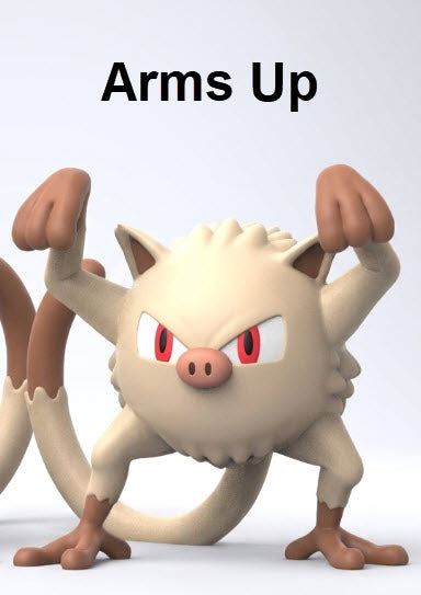 Mankey 3D Printed Chibi Pokemon Figure | Gen 1 Fighting Type Collectible