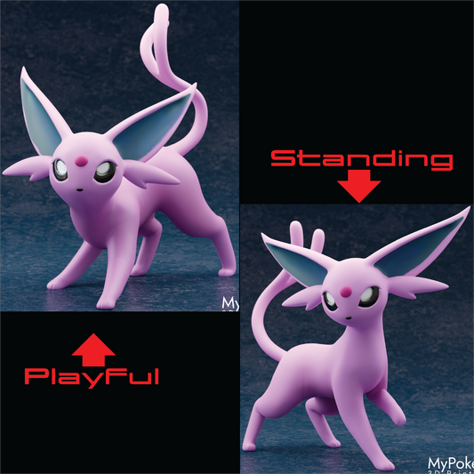 Eeveelutions 3" Resin Pokemon Figure, Unpainted Ready to Paint Miniature