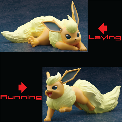 Eeveelutions 3" Resin Pokemon Figure, Unpainted Ready to Paint Miniature