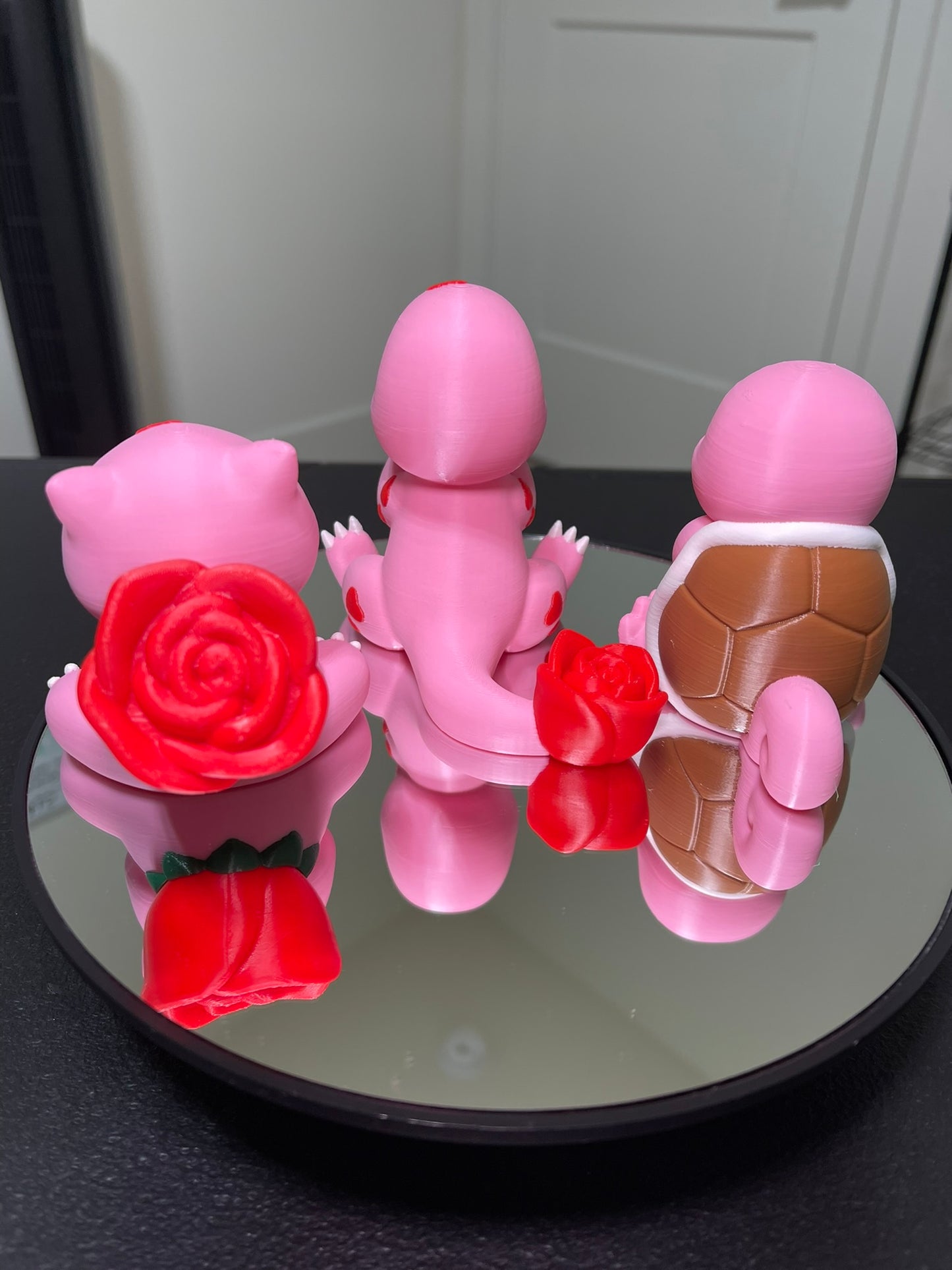 Charmander Squirtle Bulbasaur Chibi Pokemon Figure, 3D Printed Kanto Starter Collectible Gift