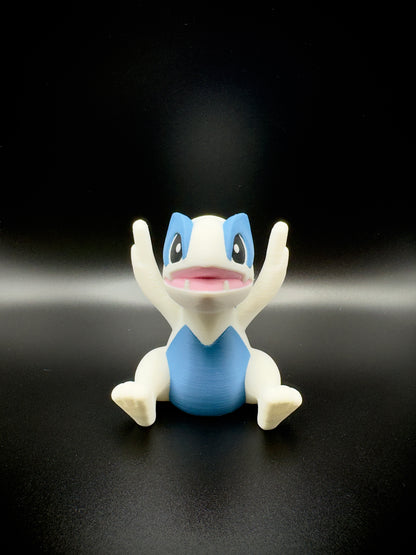 Lugia 3D Printed Pokemon Figure, Chibi Legendary Silver Wing Collectible
