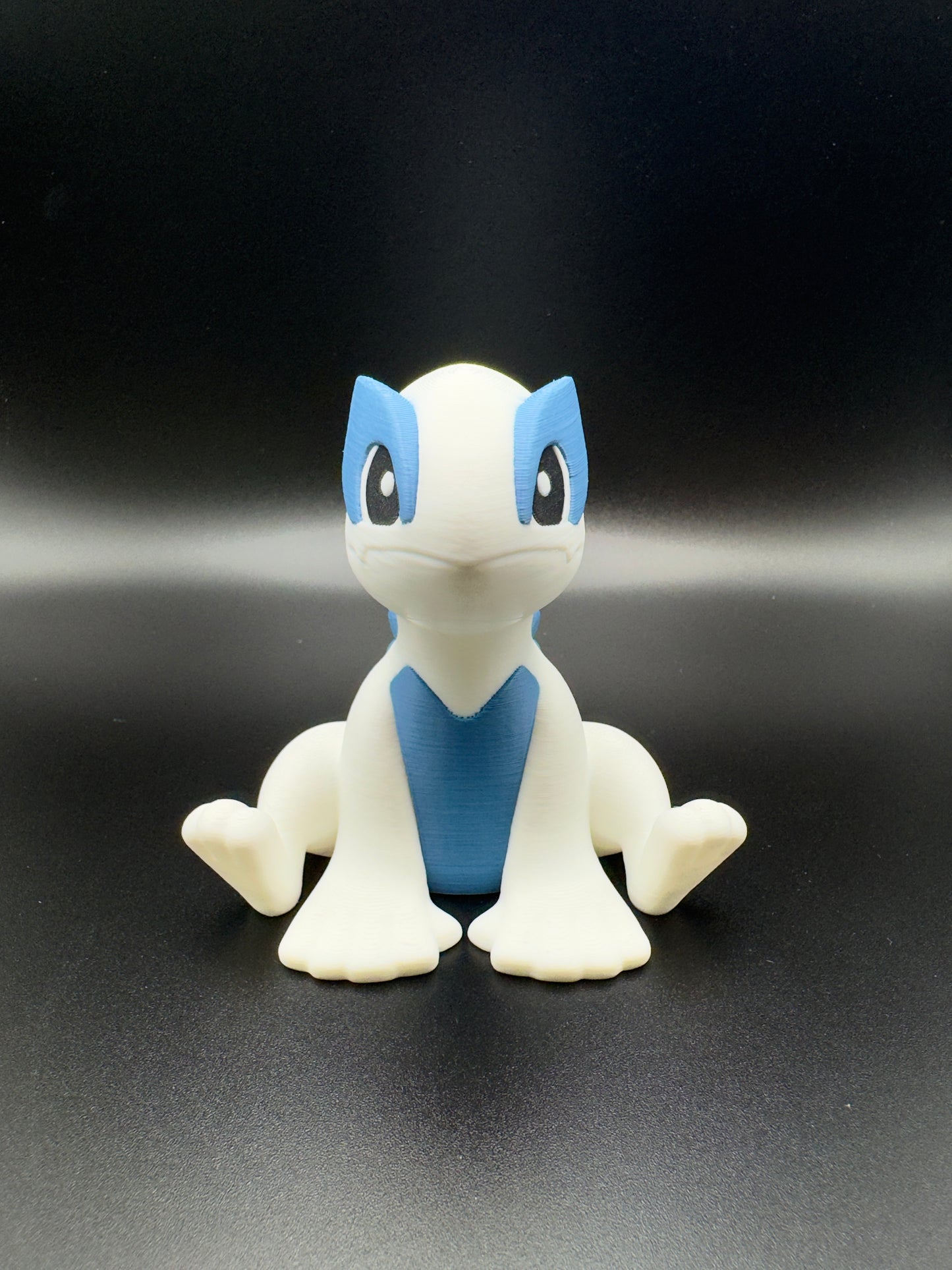 Lugia 3D Printed Pokemon Figure, Chibi Legendary Silver Wing Collectible