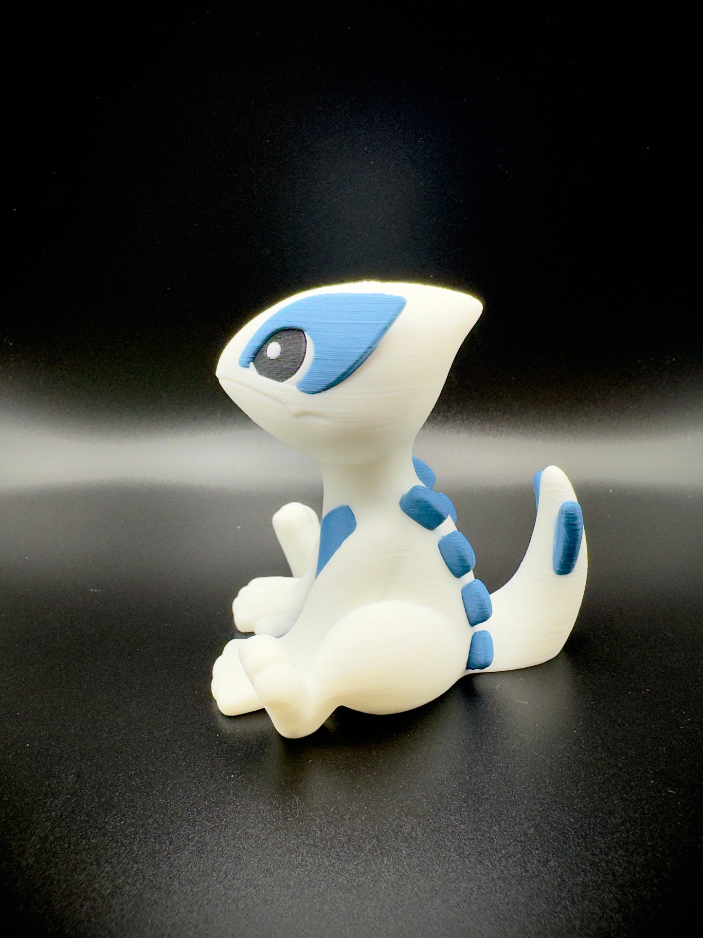 Lugia 3D Printed Pokemon Figure, Chibi Legendary Silver Wing Collectible
