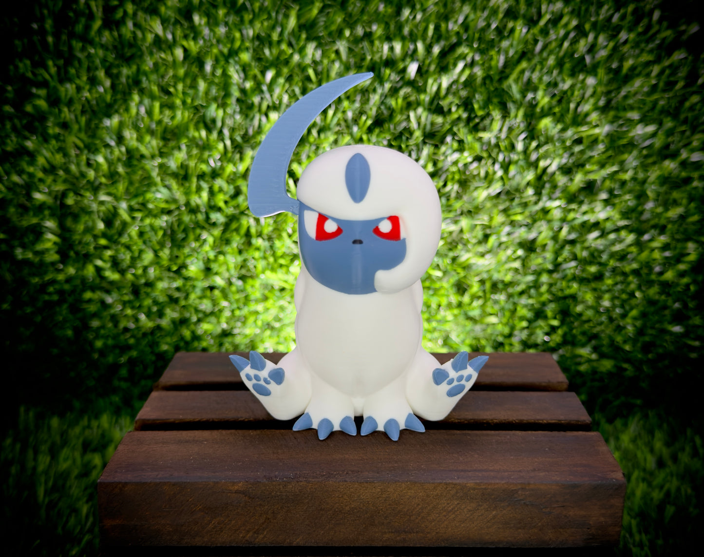 Absol 3D Printed Pokemon Figure, Chibi Gen 3 Dark Type Collectible
