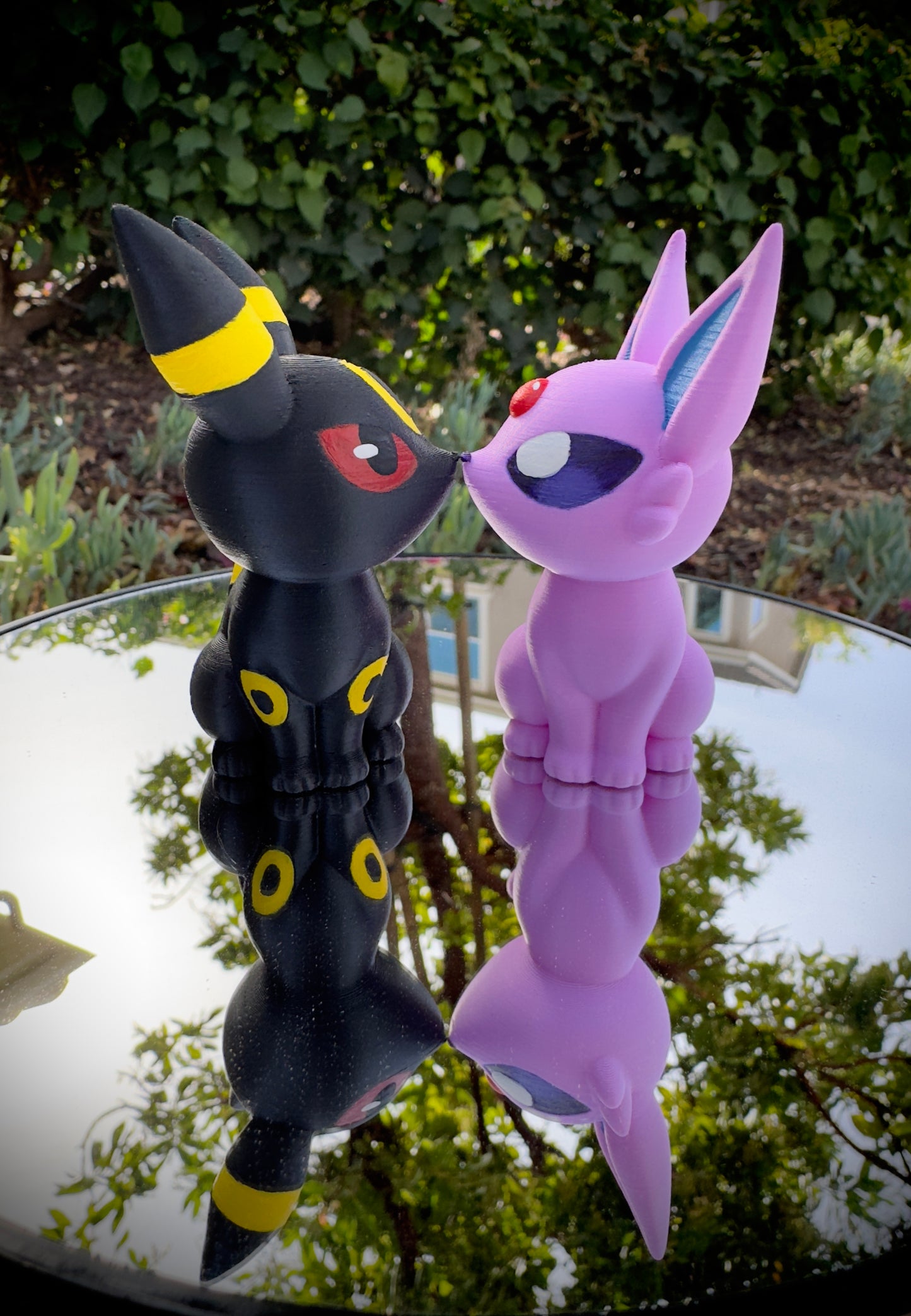 Espeon & Umbreon Cake Topper, 3D Printed Pokemon Wedding Valentine Decor