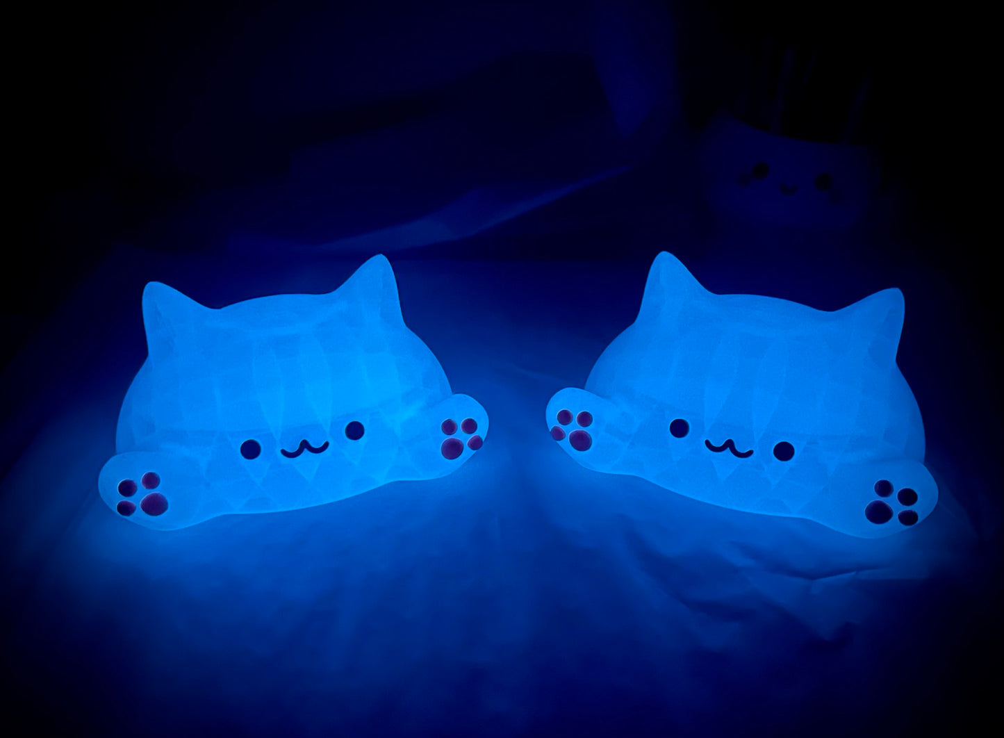Kawaii Bango Cat Desk Toy, 3D Printed Articulated Cat Figure