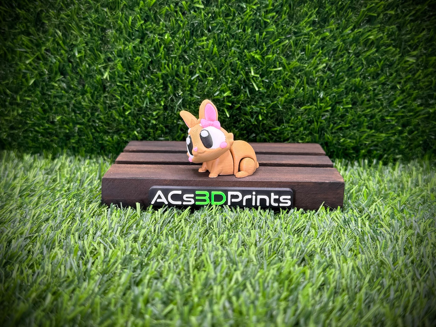 Flexi Bunny Rabbit 3D Printed Articulated Fidget Toy, Poseable Pocket Pet