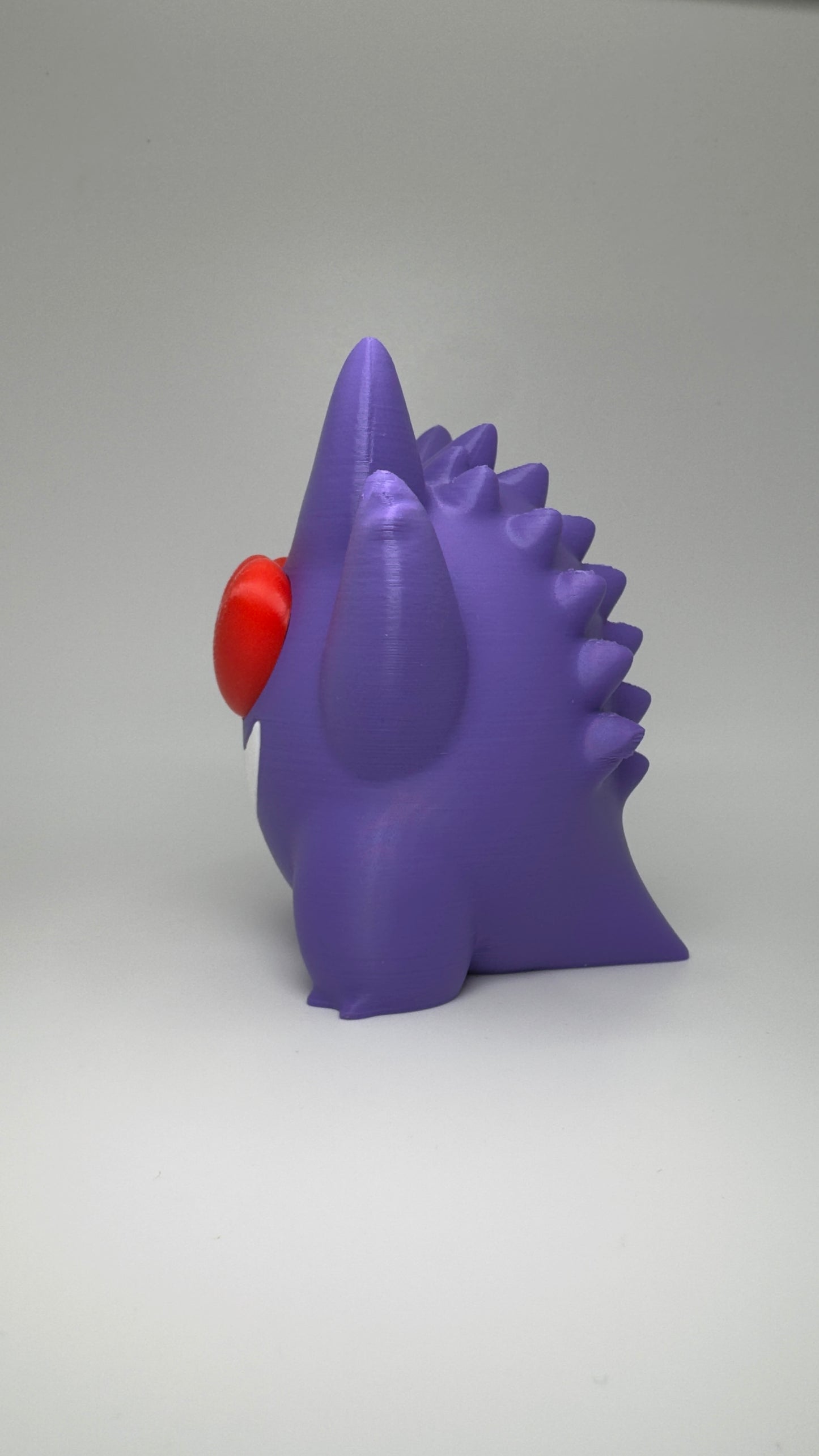Gengar Love Struck Valentine Pokemon Figure, 3D Printed Chibi Ghost Gift