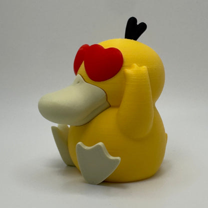 Psyduck Chibi Pokemon Figure, 3D Printed Full Color Water Type Collectible