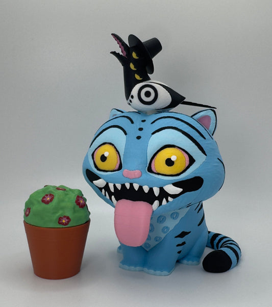 Derpy the Tiger 3D Printed Figure, K-Pop Demon Hunter Collectible