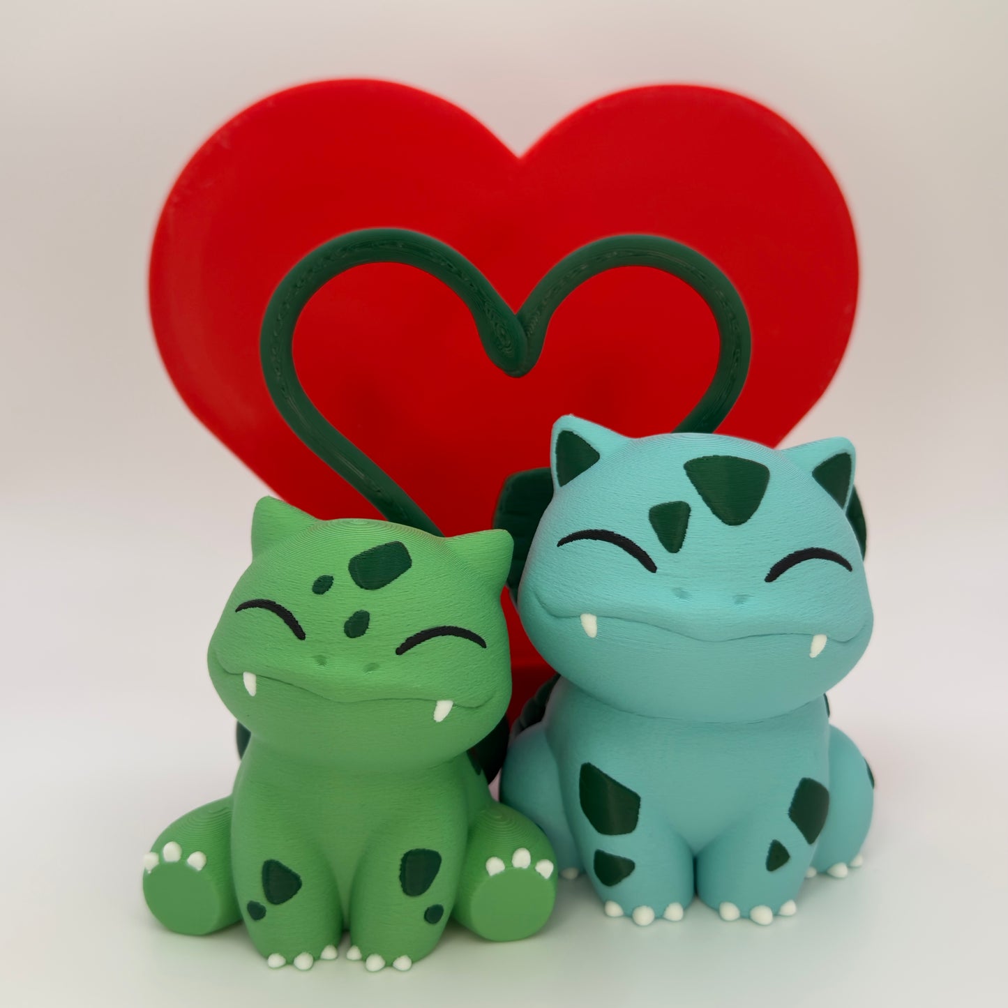 Bulbasaur & Ivysaur Cake Topper, 3D Printed Pokemon Wedding Valentine Decor
