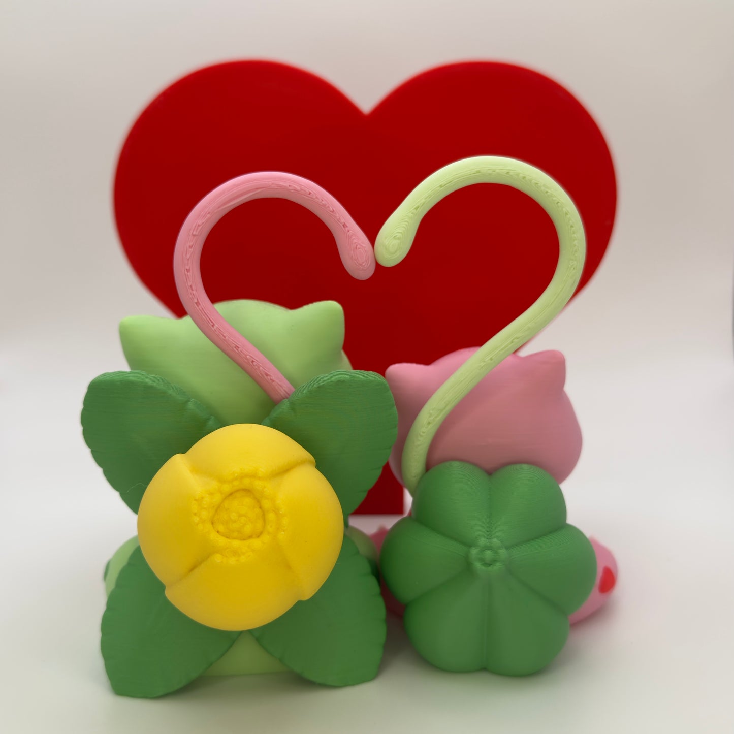 Bulbasaur & Ivysaur Cake Topper, 3D Printed Pokemon Wedding Valentine Decor