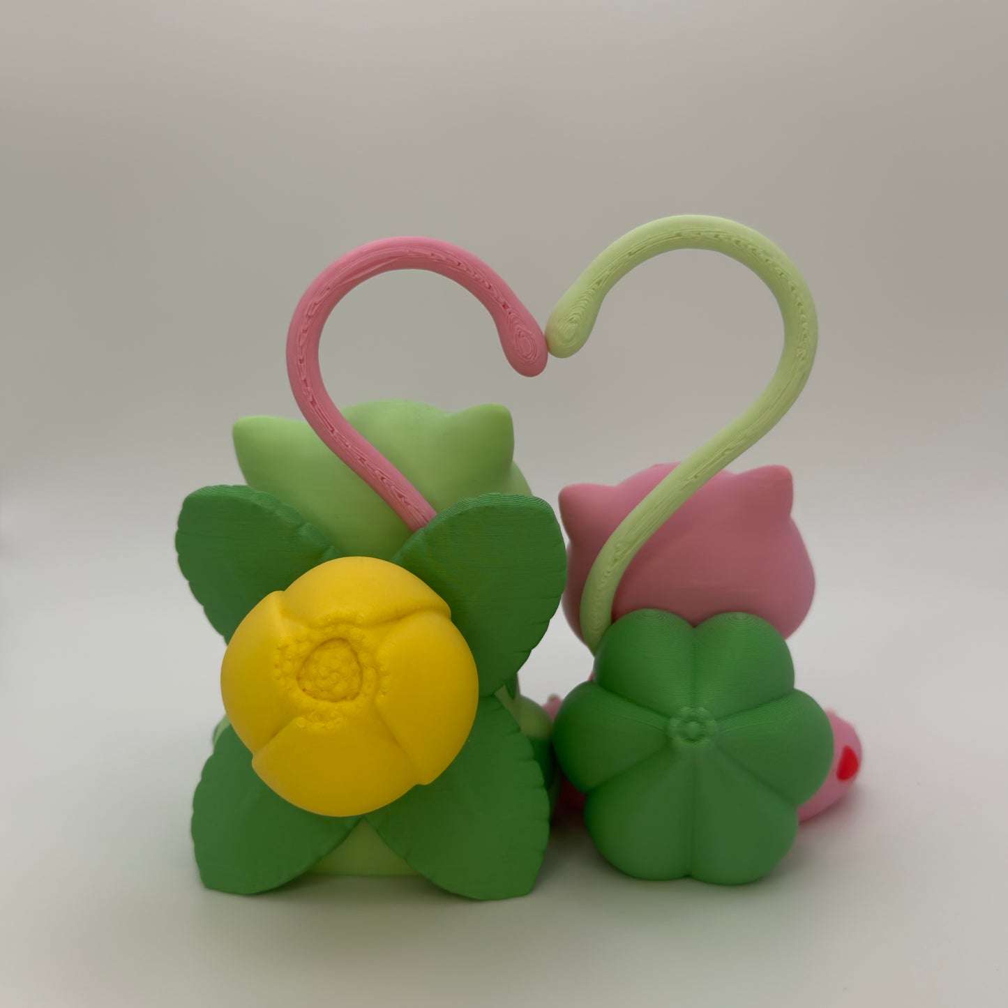 Bulbasaur & Ivysaur Cake Topper, 3D Printed Pokemon Wedding Valentine Decor