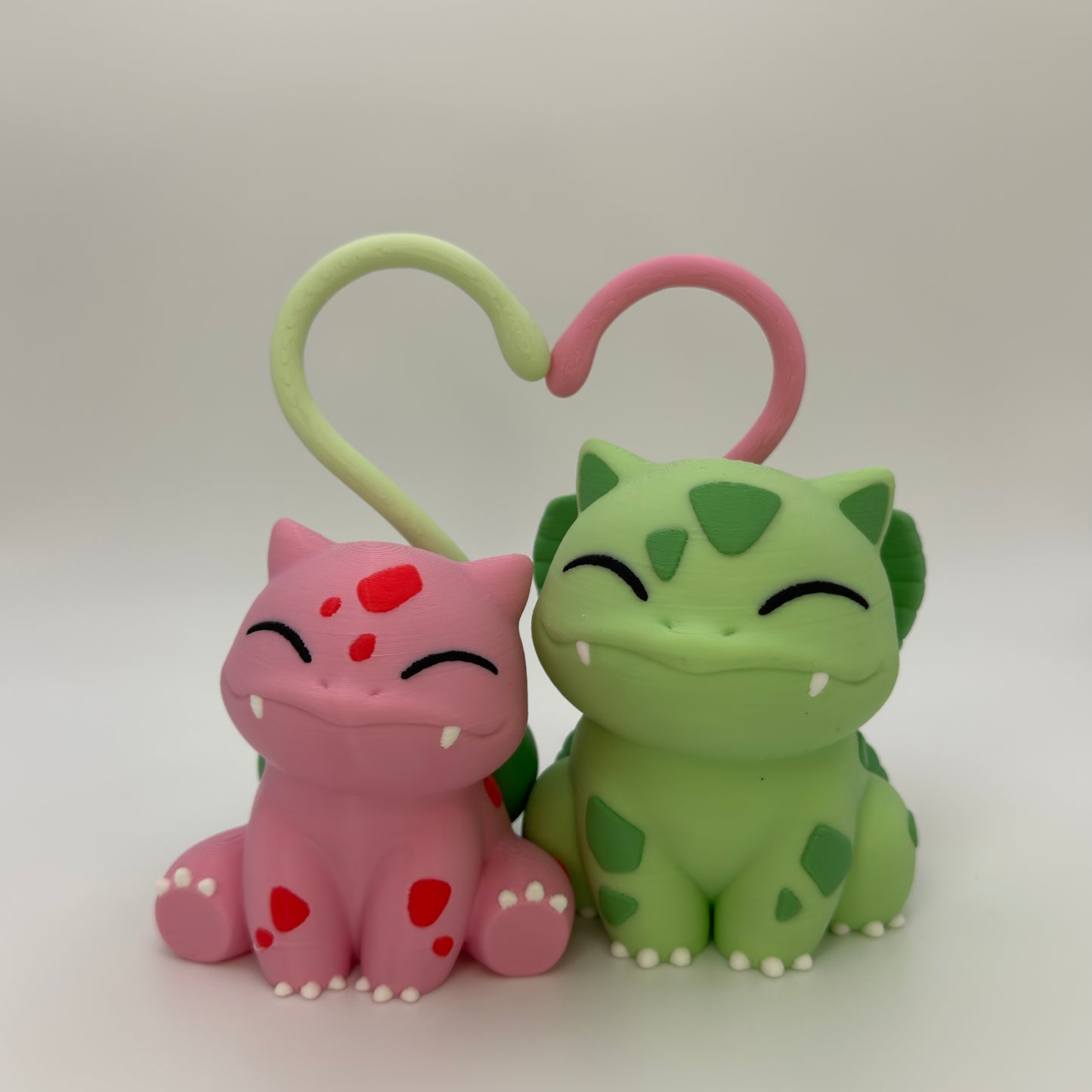 Bulbasaur & Ivysaur Cake Topper, 3D Printed Pokemon Wedding Valentine Decor