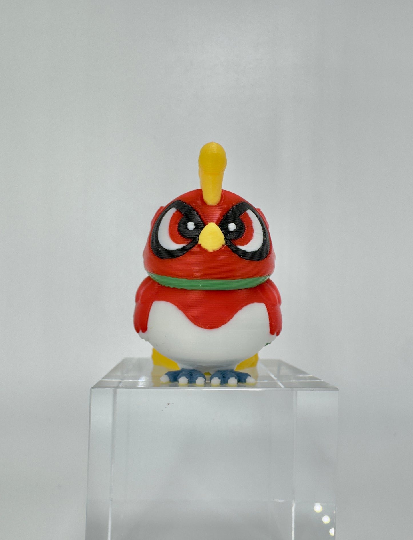 Ho-Oh 3D Printed Pokemon Figure, Chibi Legendary Rainbow Bird Collectible