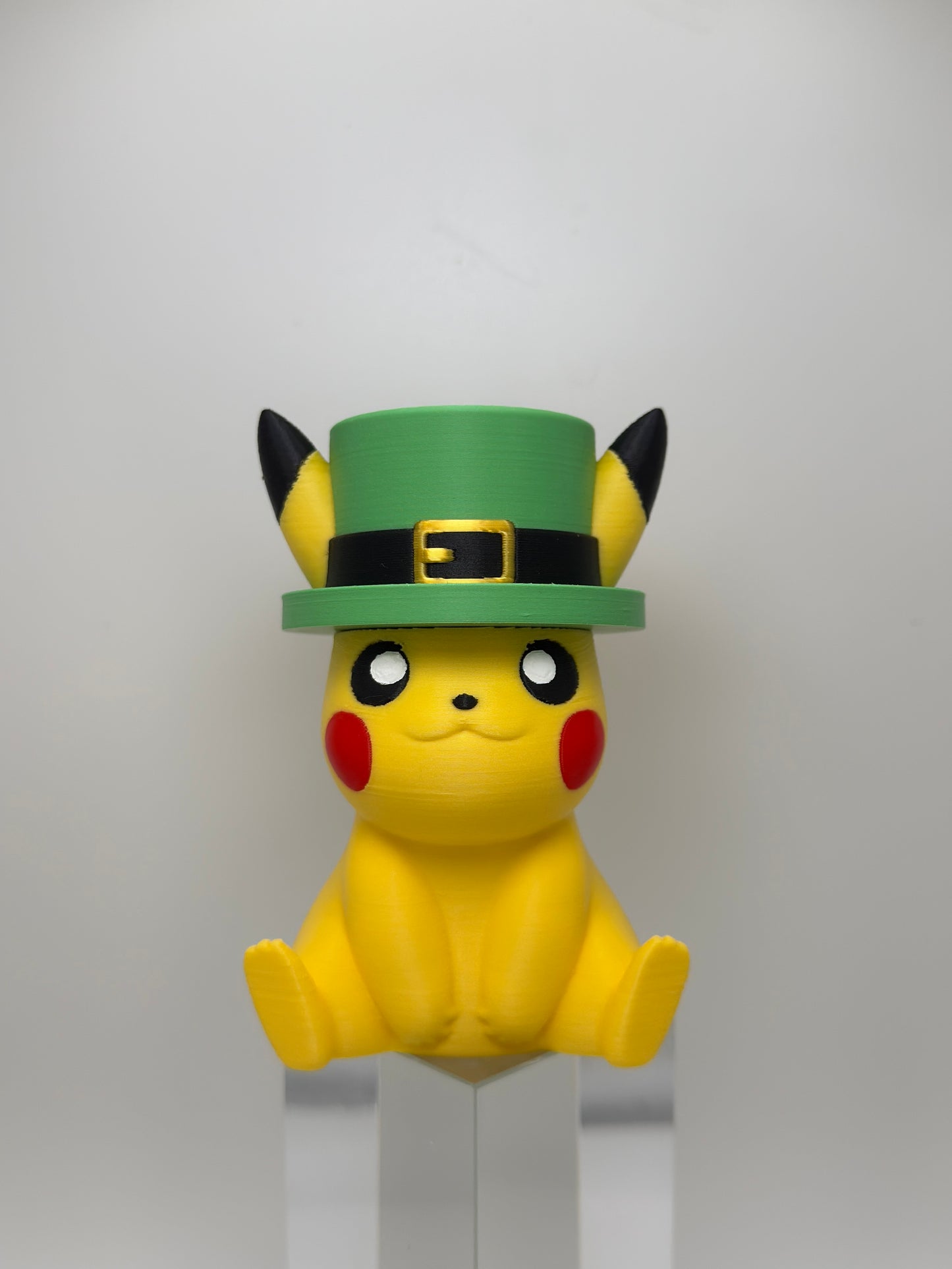 Leprechaun Pikachu St. Patrick's Day Pokemon Figure, 3D Printed Holiday Collectible