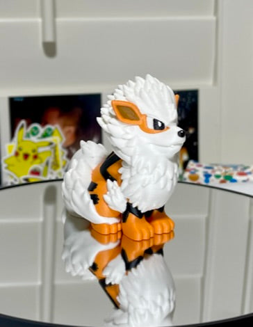 Arcanine - 3D Printed Pokemon Figurine, Gen 1 Collectible Desk Decor