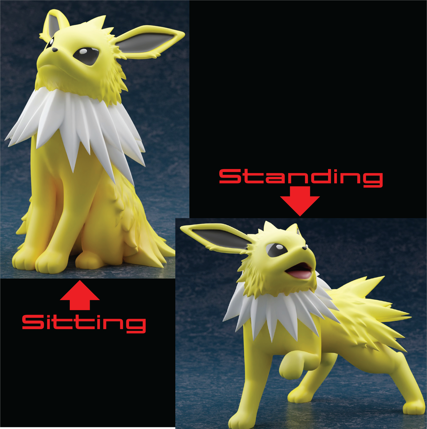 Eeveelutions 3" Resin Pokemon Figure, Unpainted Ready to Paint Miniature