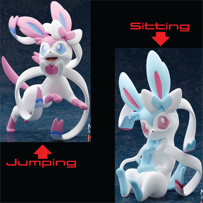 Eeveelutions 3" Resin Pokemon Figure, Unpainted Ready to Paint Miniature
