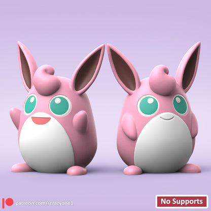 Wigglytuff original 3D printed figure