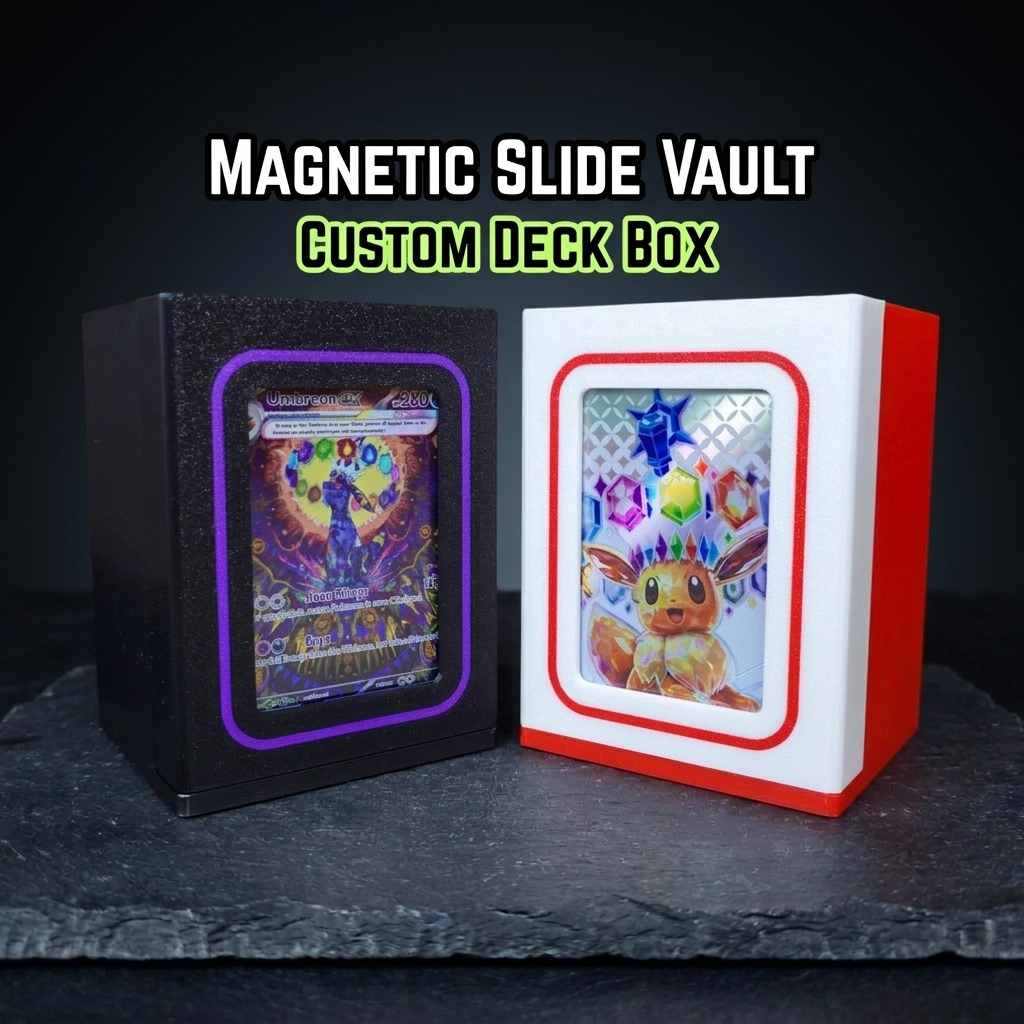 Deck Box Slide Vault - 3D Printed TCG Storage