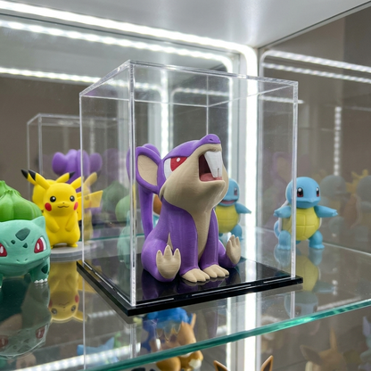 Rattata 3D printed chibi figure - display case