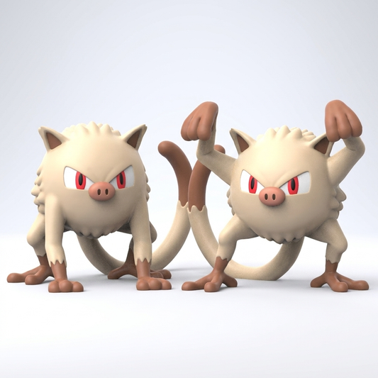 Mankey 3D printed chibi studio hero shot