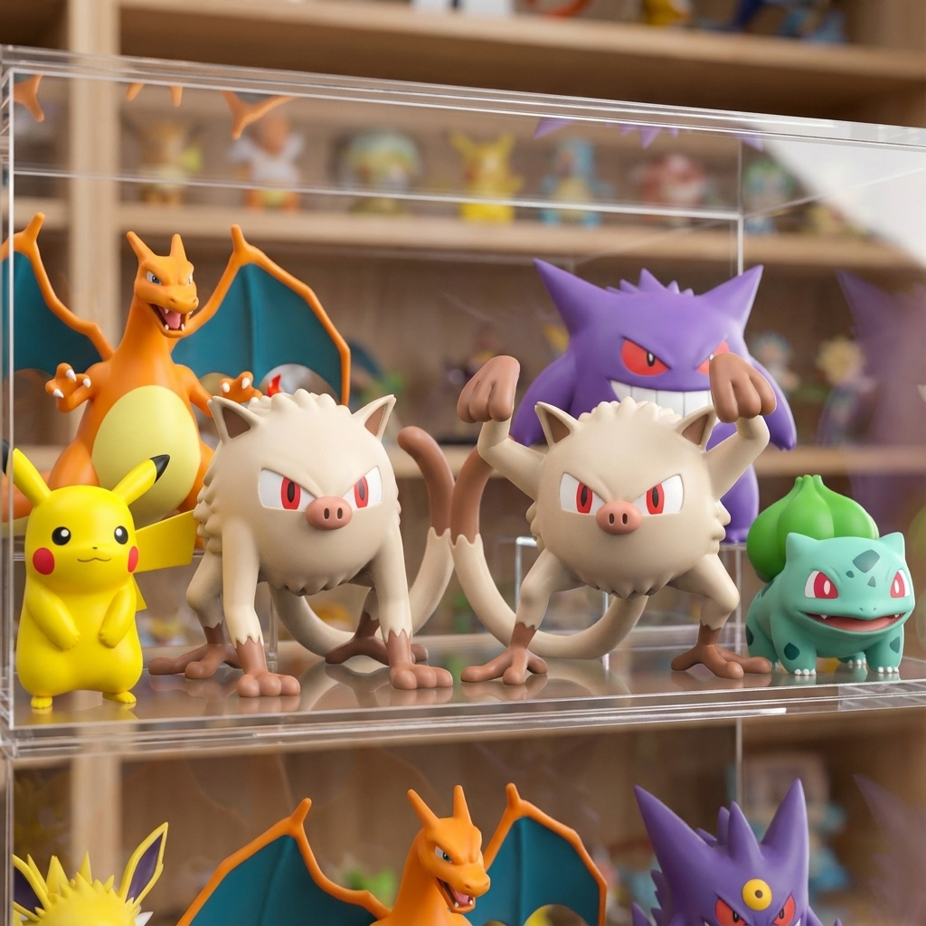 Mankey in display case