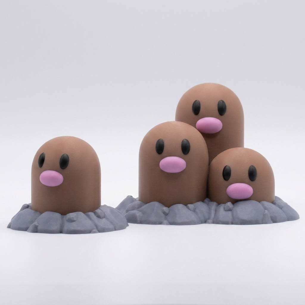 Diglett & Dugtrio Evolution Set studio hero shot