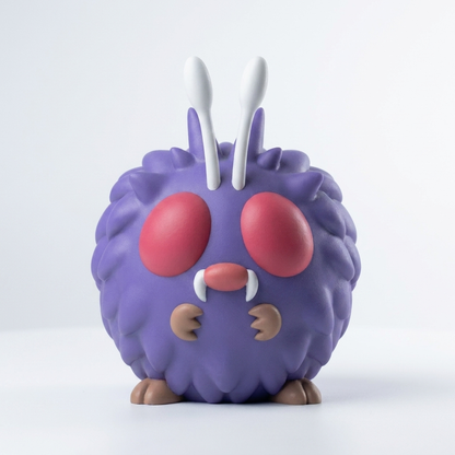 Venonat 3D printed chibi figure - studio hero shot
