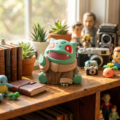 Star Wars Bulbasaur 3D Printed Figure - Shelf lifestyle